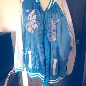 Plus Size Bomber Jacket
